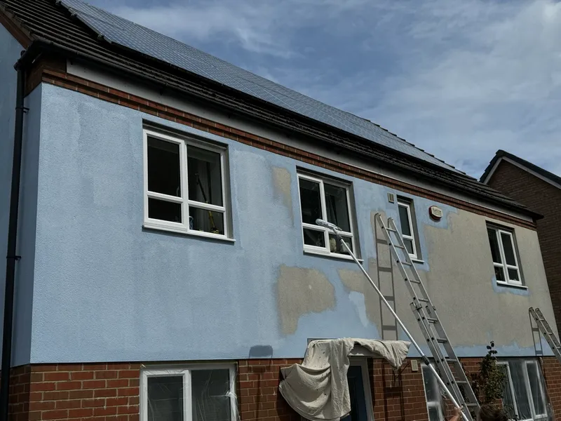 Rendered Exterior Repaint - Before