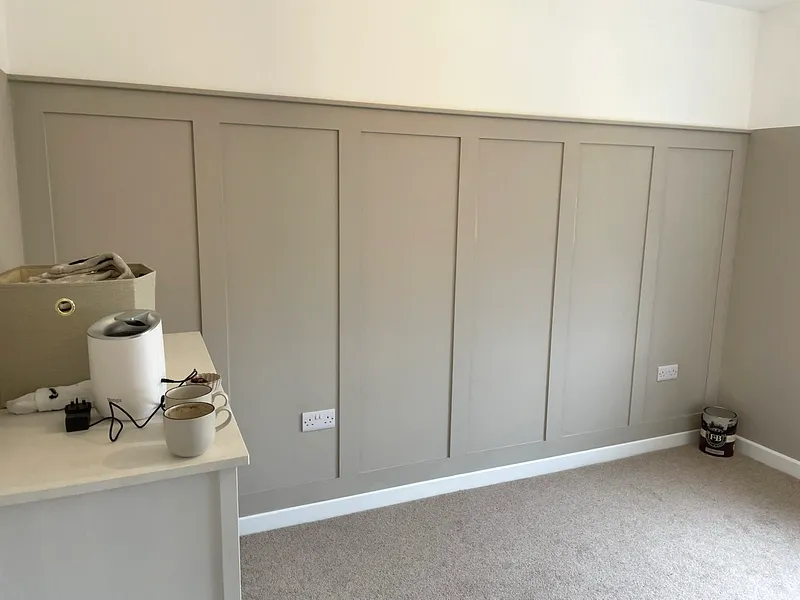 Bedroom Wall Panelling - After