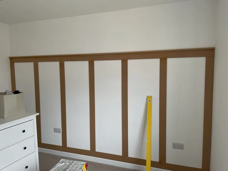 Bedroom Wall Panelling - Before