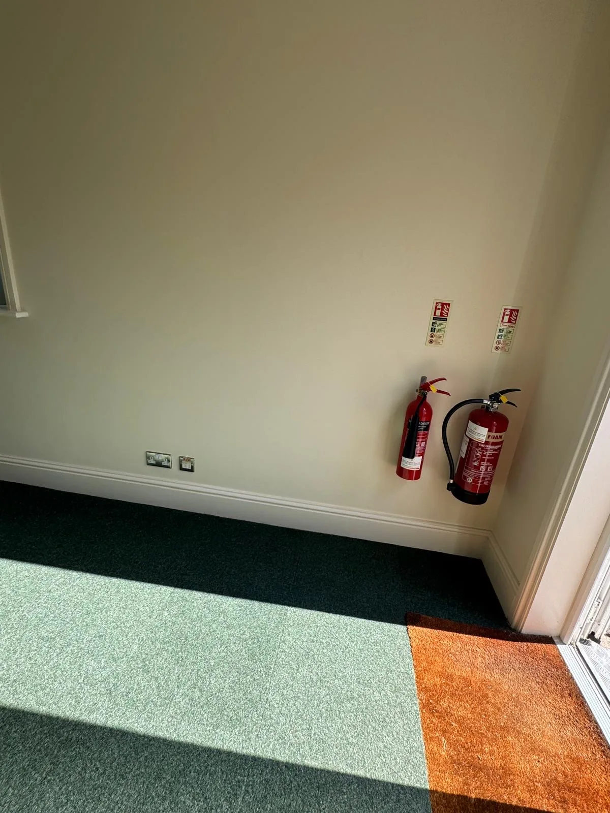 Old Stratford Offices — Hallway walls and skirting boards finished