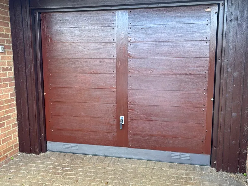 Garage Door Restain - After
