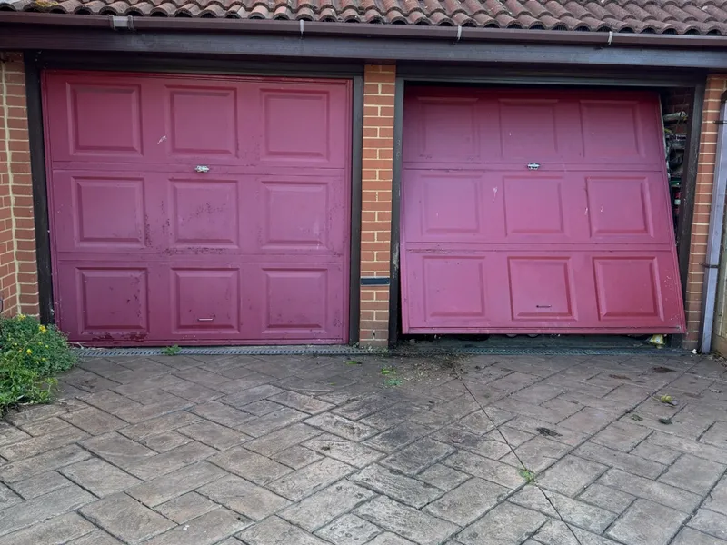 Garage Doors and Meter Boxes - Before