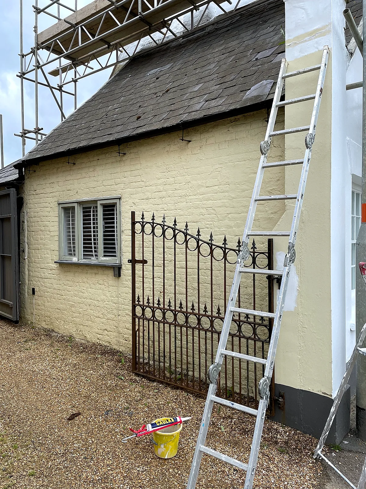 Wall and Path Repaint - Before