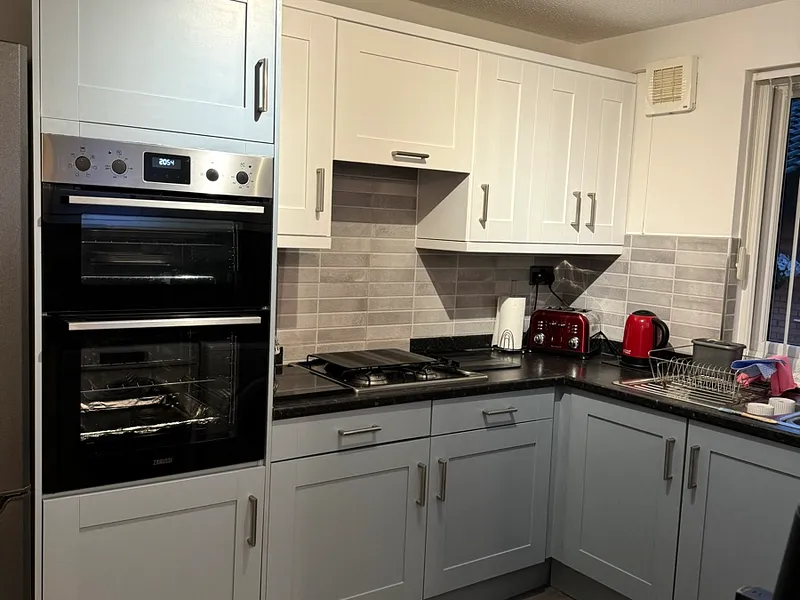 Kitchen Cabinet Repaint - After