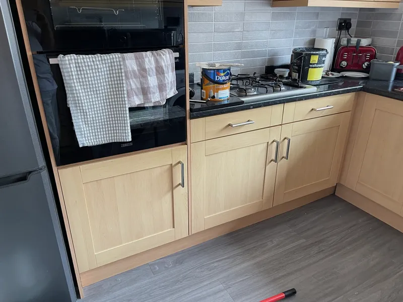Kitchen Cabinet Repaint - Before