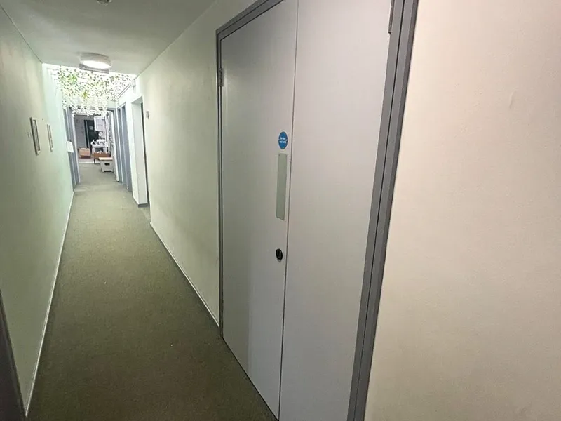 Ashbrook School — Fire door and frame freshly painted