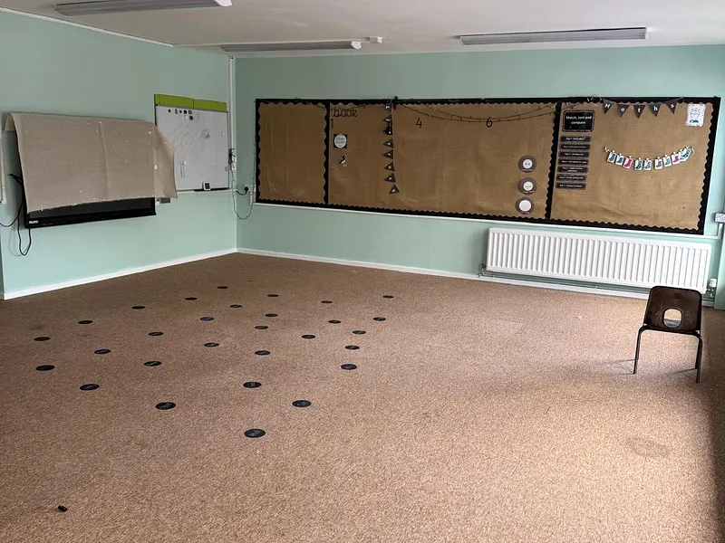 Ashbrook School — Corridor walls and woodwork