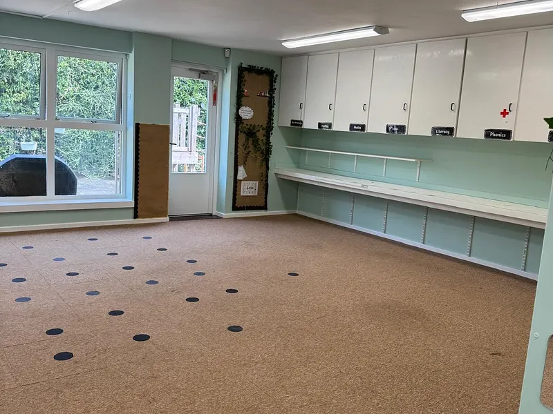 Ashbrook School — Reception area walls finished