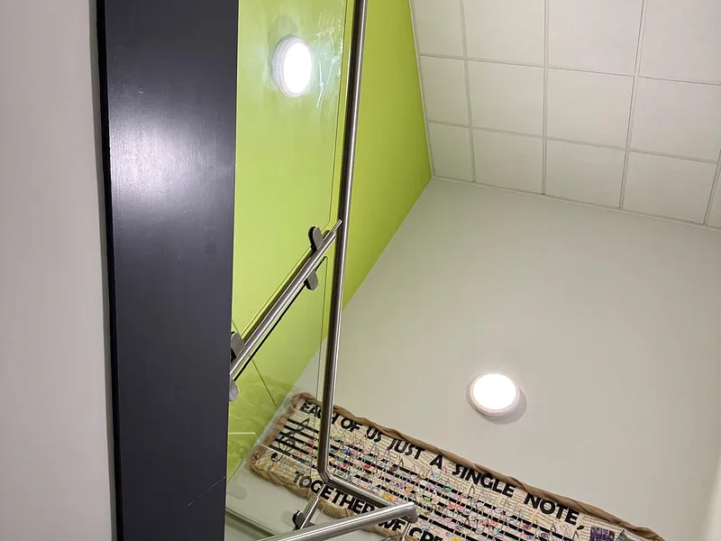 Fairfield School — Common area with bright colour scheme