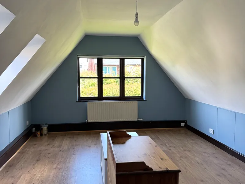 Bedroom with Feature Wall - After